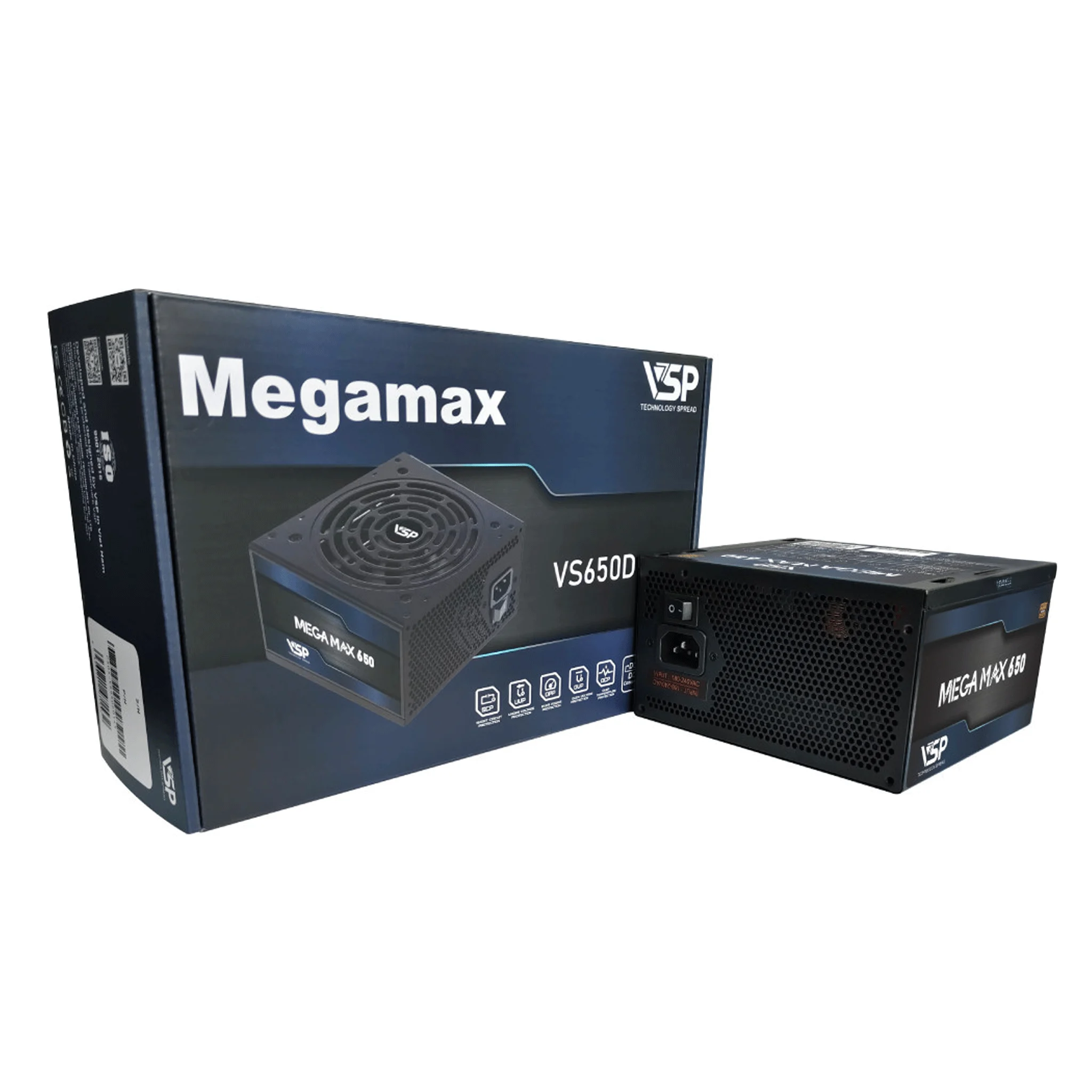 Ảnh tin Nguồn máy tính VSP VS650D 650W | Non Modular, ATX