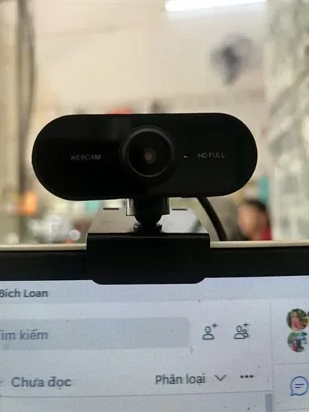 Ảnh tin Webcam Full HD đen