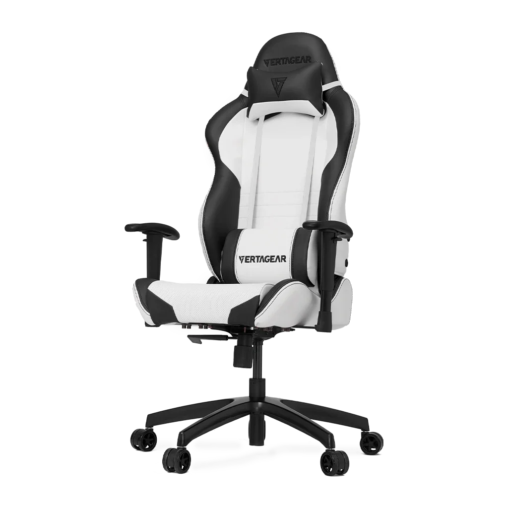 Ảnh tin Ghế gaming VERTAGEAR SL2000 | Trắng đen, 100kg, Chân xoay, Da PU