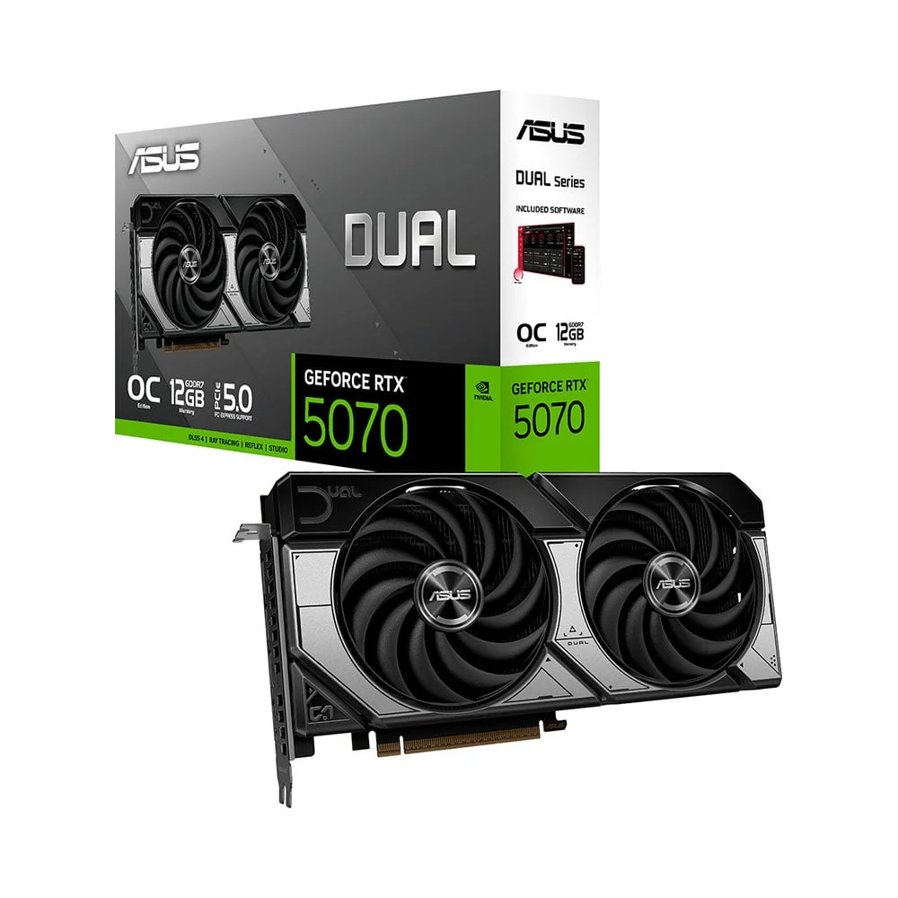 Ảnh tin Card màn hình NVIDIA GeForce RTX 5070 ASUS Dual OC | 12GB GDDR7, 6144 CUDA, 650W