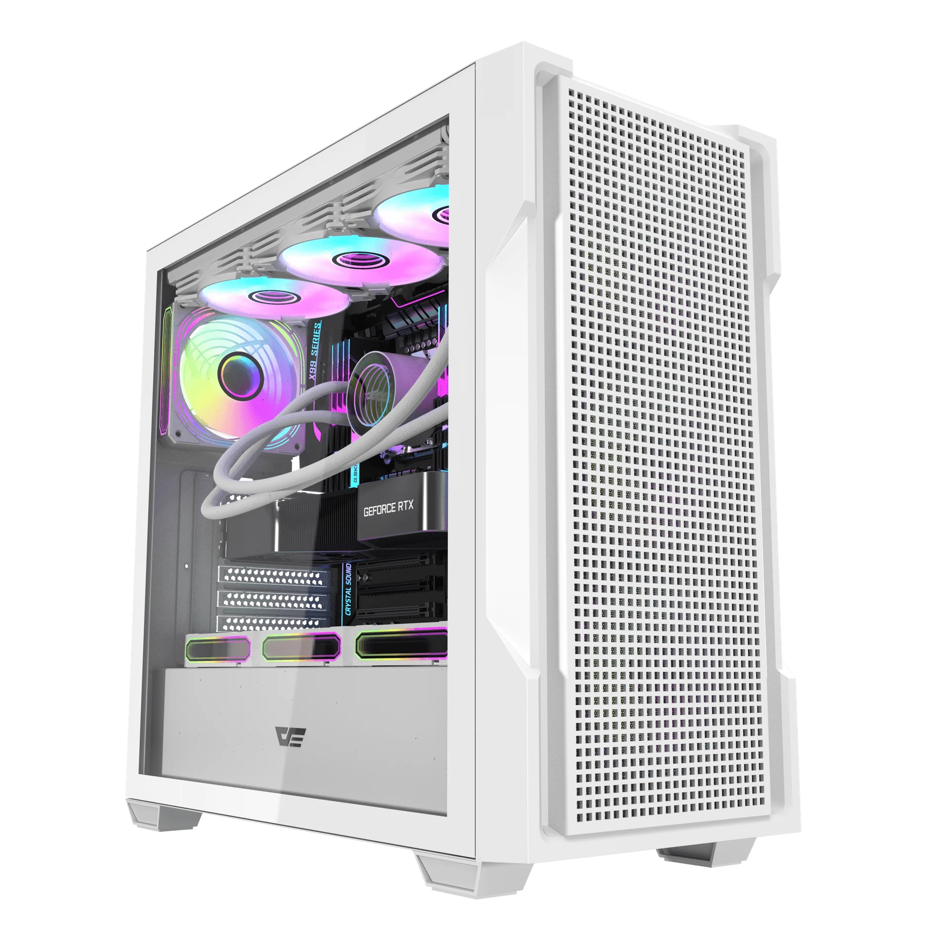 Ảnh tin Thùng máy Case Darkflash DS900 Mesh ATX - Trắng (Mặt lưới)