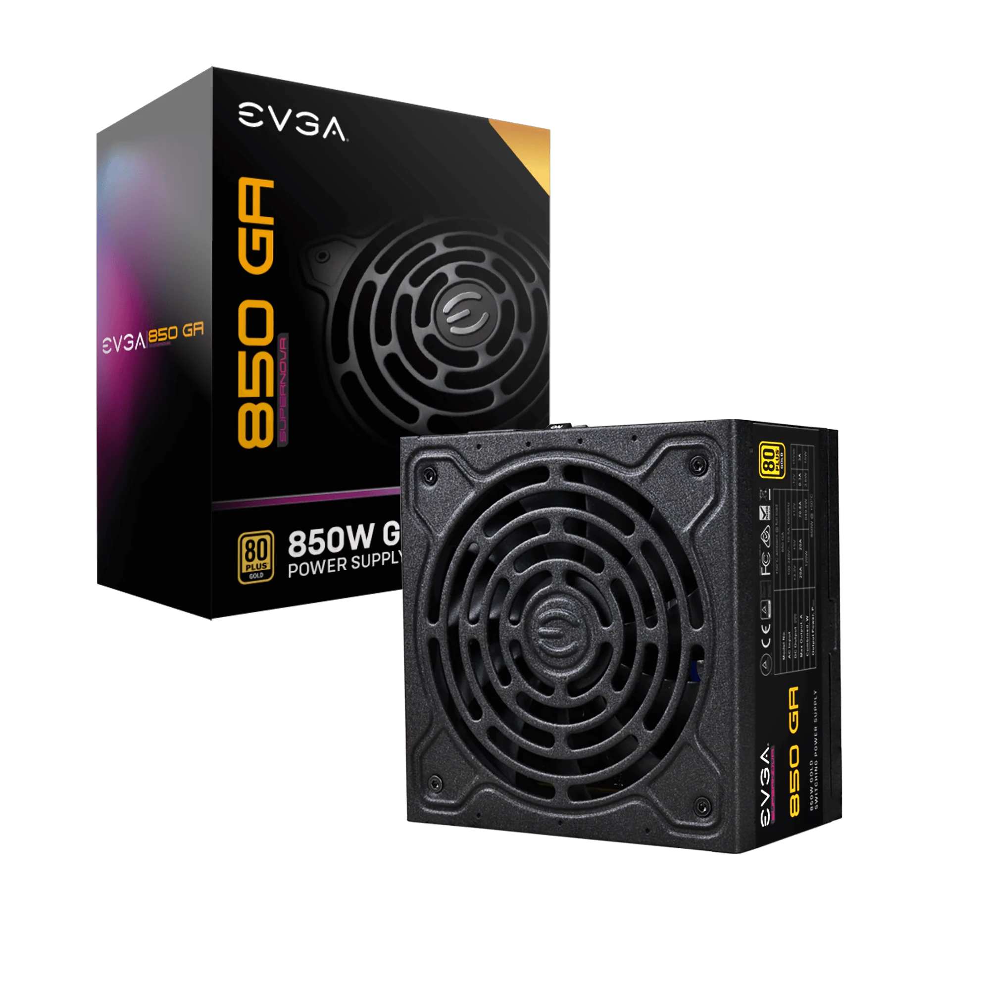 Ảnh tin Nguồn máy tính Evga Supernova 850W Ga 80 Plus Gold | F-Module, Đen