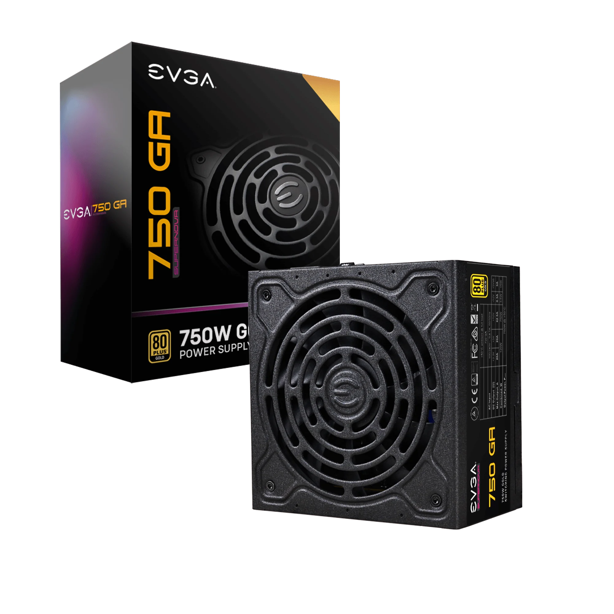 Ảnh tin Nguồn máy tính Evga Supernova 750W Ga 80 Plus Gold | F-Module, Đen