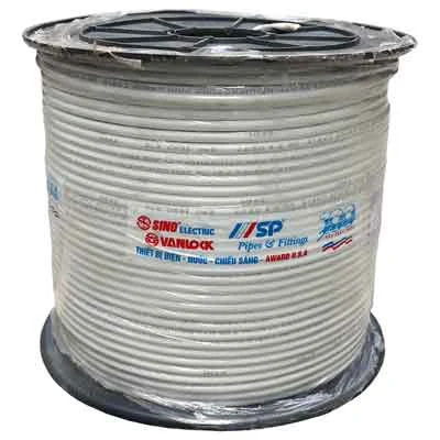 Ảnh tin Cáp đồng trục Sino RG6 (5C-FB) lõi CCS 80 sợi màu trắng 305m