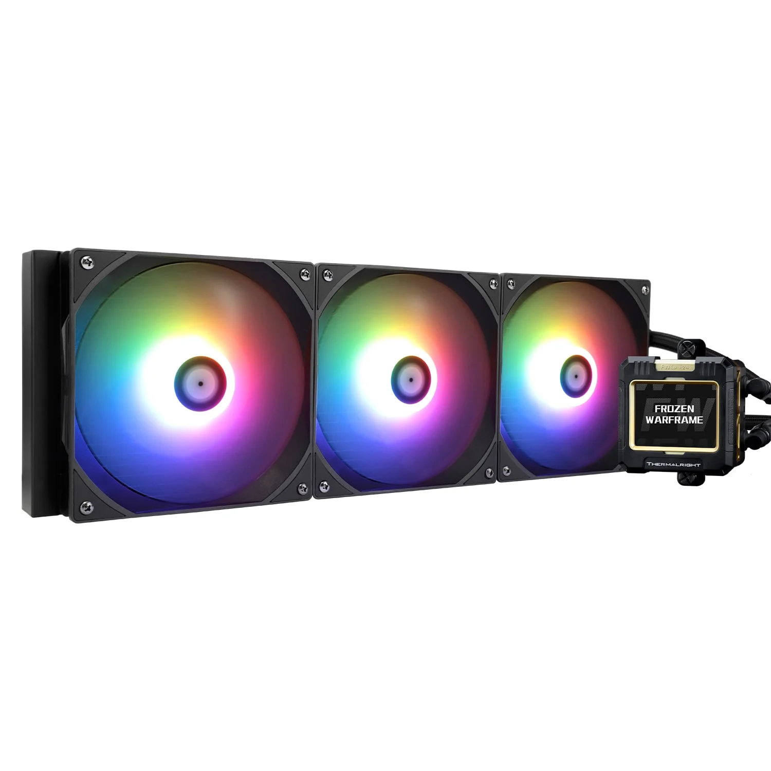Ảnh tin Tản nhiệt nước Thermalright Frozen Warframe 420 Black | ARGB Display, Đen