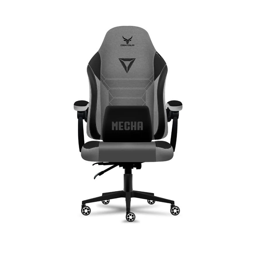 Ảnh tin Ghế gaming CENTAUR MECHA | Xám, 150kg, Chân quỳ, Lưng vải