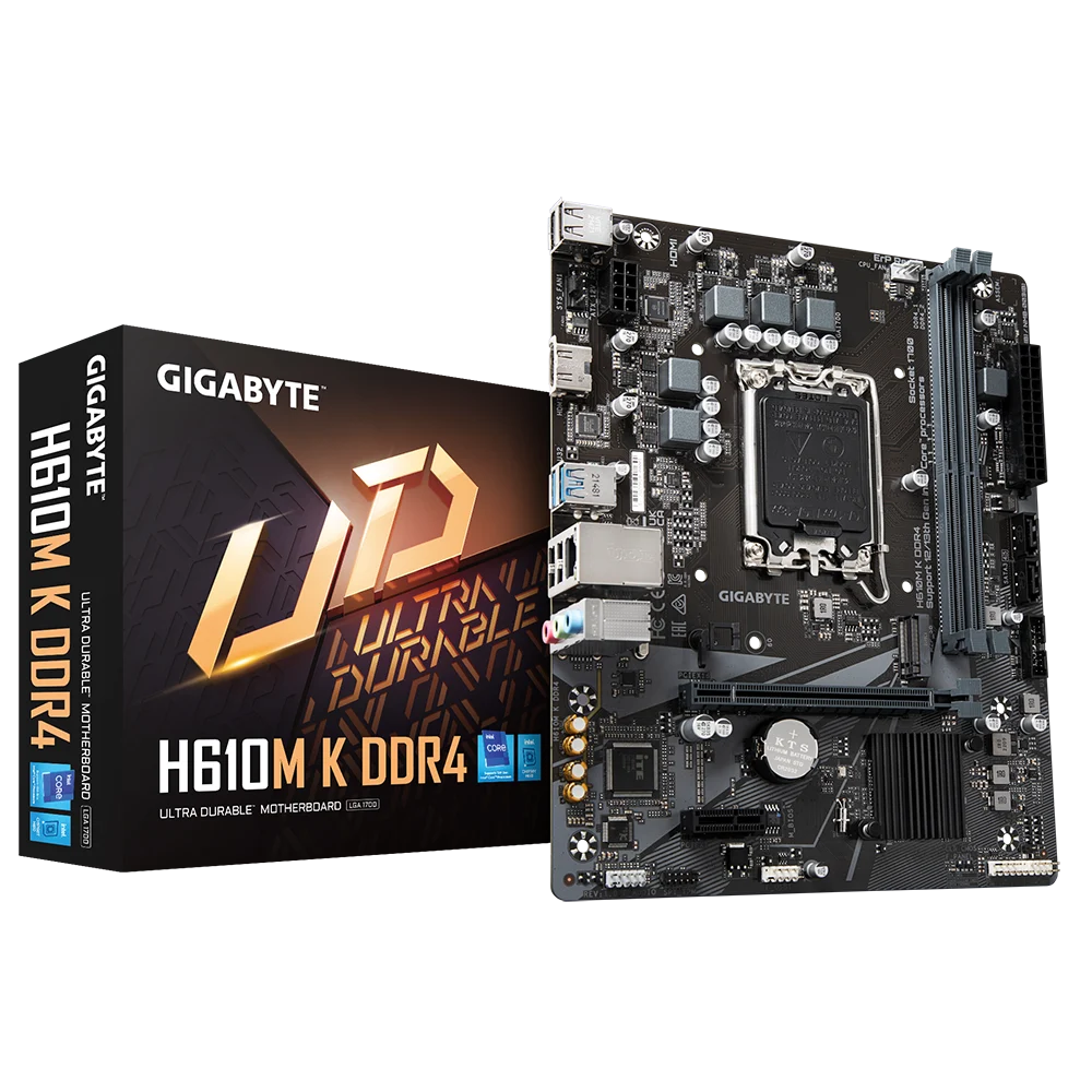 Ảnh tin Mainboard Gigabyte H610M K Rev 1.0 DDR4 | LGA 1700, mATX, 2 khe RAM