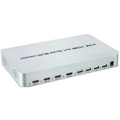 Ảnh tin Bộ gộp HDMI SOFLY KVM HDMI 4×1 Quad Multi-viewer