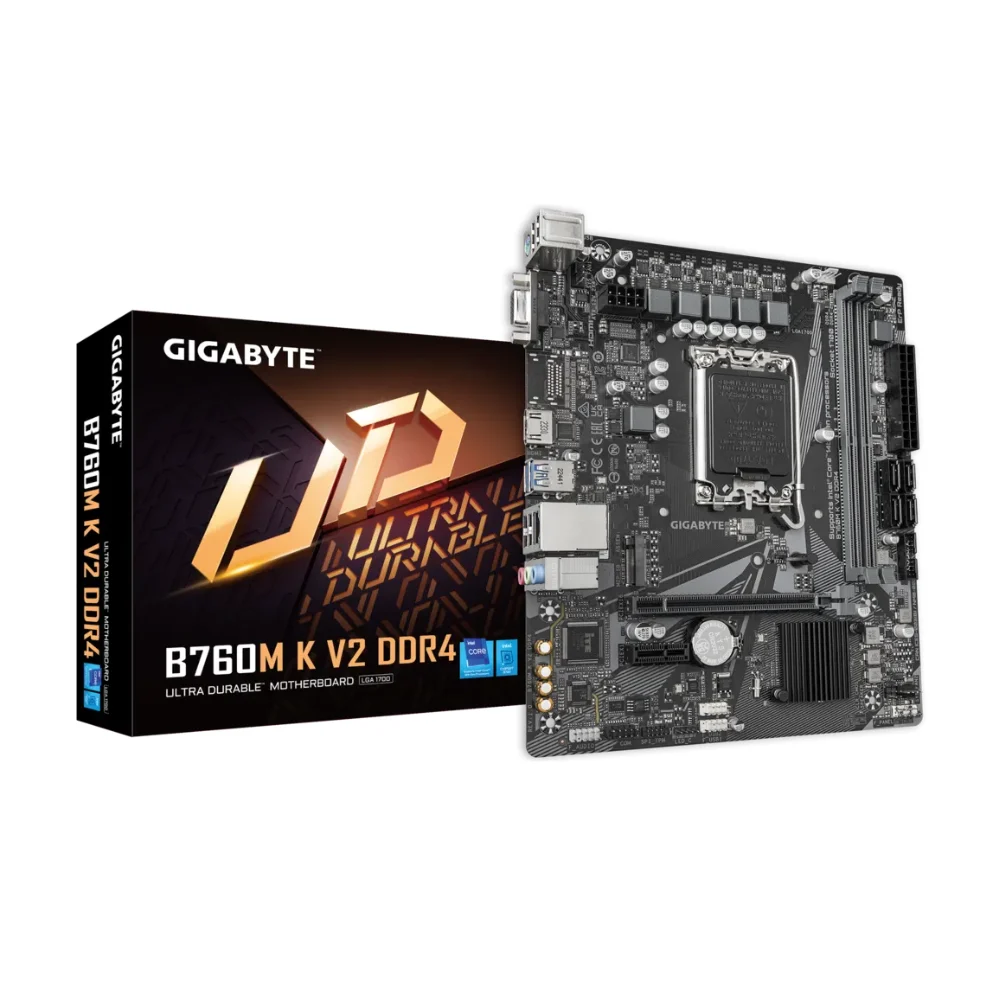 Ảnh tin Mainboard Gigabyte B760M K V2 Rev 1.0 DDR4 | LGA 1700, mATX, 2 khe RAM