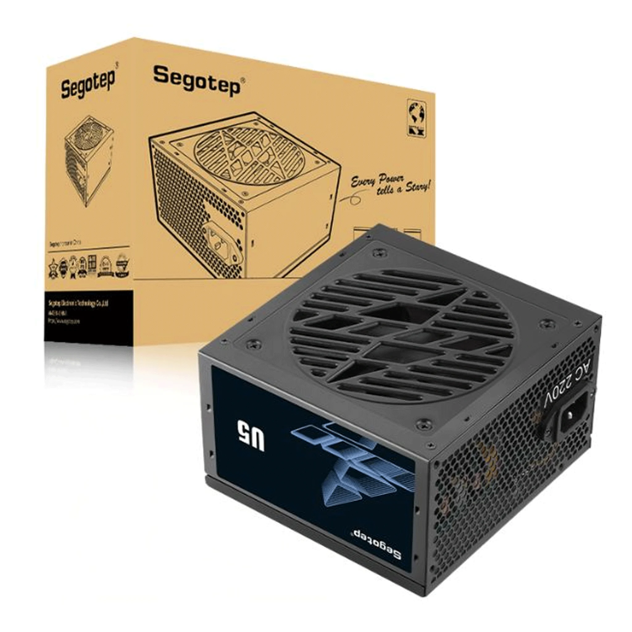 Ảnh tin Nguồn máy tính Segotep U5 500W SG-D600A - Đen | Non Modular, ATX