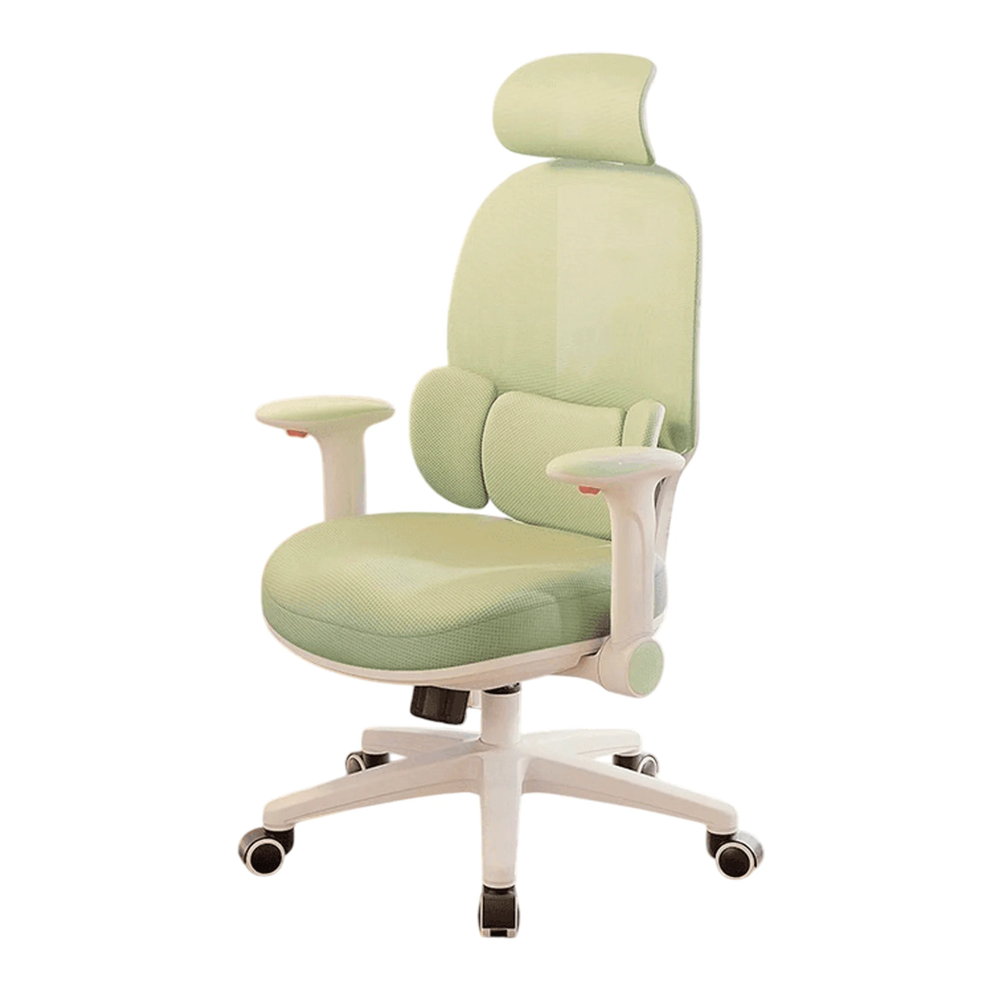 Ảnh tin Ghế công thái học MANSON E3 Lite | Xanh lá, 100kg, Chân xoay, Lưng lưới