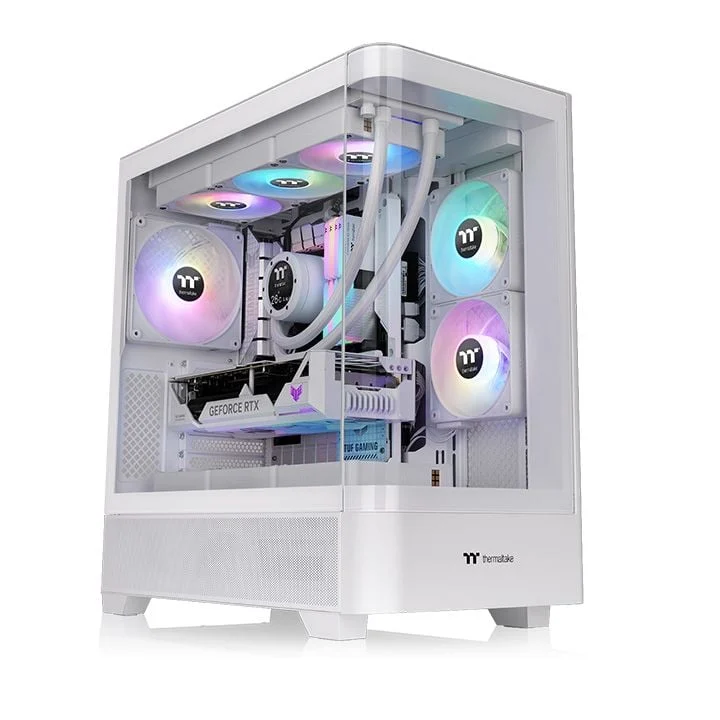 Ảnh tin Thùng máy Case Thermaltake View 290 TG ARGB Snow | Trắng, sẵn 3 fan ARGB (CA-11G-00M6WN-00)
