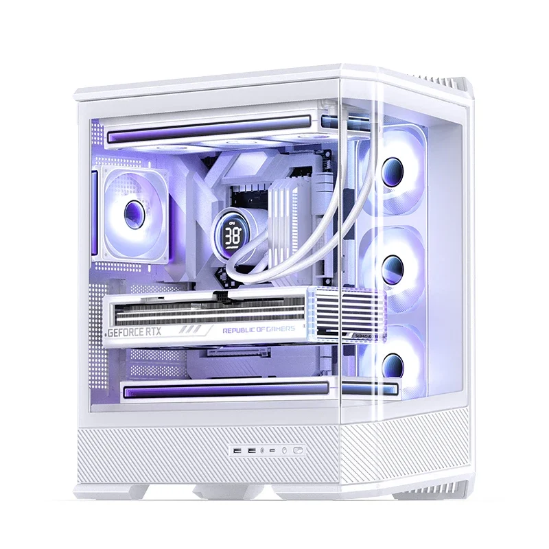 Ảnh tin Thùng máy case Jonsbo D400 ATX Gaming | Trắng, hồ cá