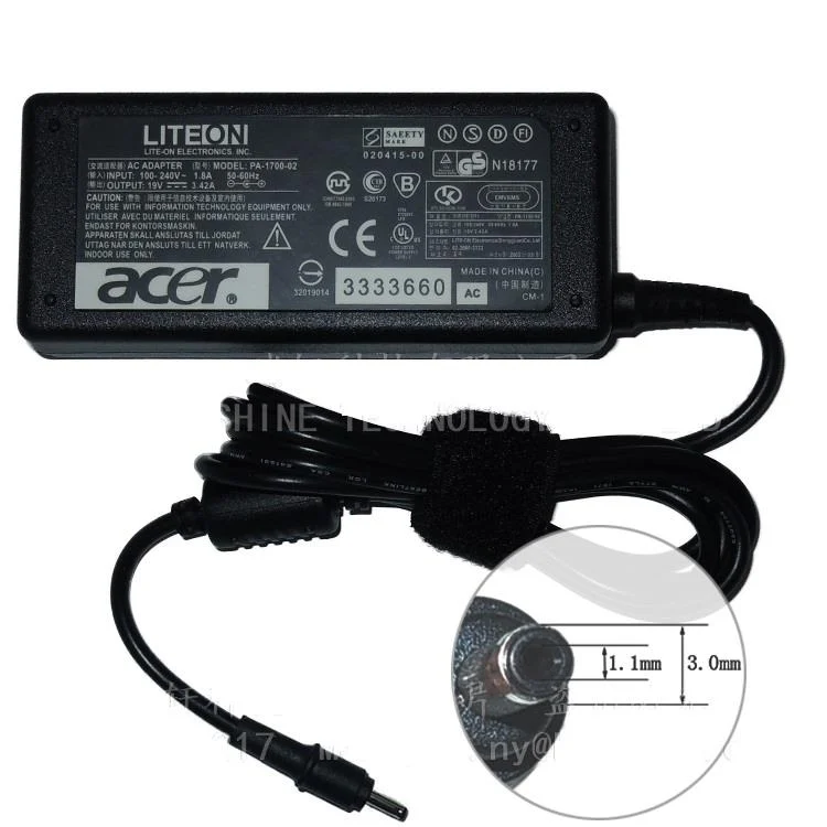 Ảnh tin SẠC LAPTOP ACER 19V-3.42A (Đầu nhỏ) – ZIN