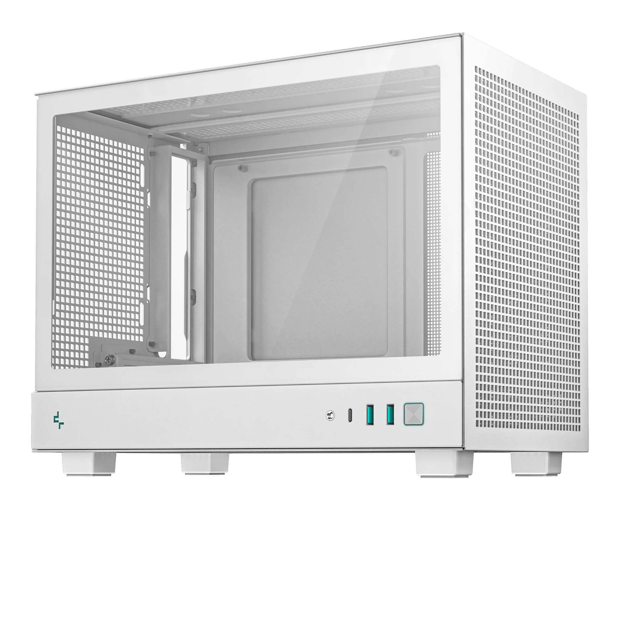 Ảnh tin Thùng máy Deepcool CH160 WH Glass Mini-ITX | Trắng, không kèm fan