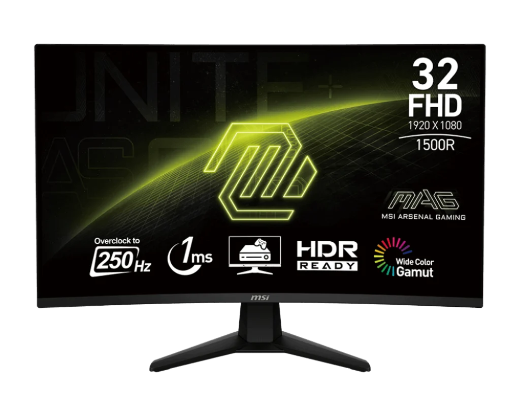 Ảnh tin MSI MAG32C6X - màn hình VA 250Hz, Adaptive-Sync, độ sáng 250 nits