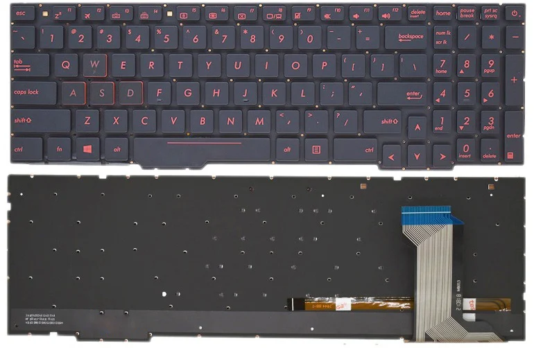 Ảnh tin Bàn phím laptop Asus GL553, ROG GL753, ZX553, FX753, ZX73, FZ53, FX553 (LED, BH 6TH)