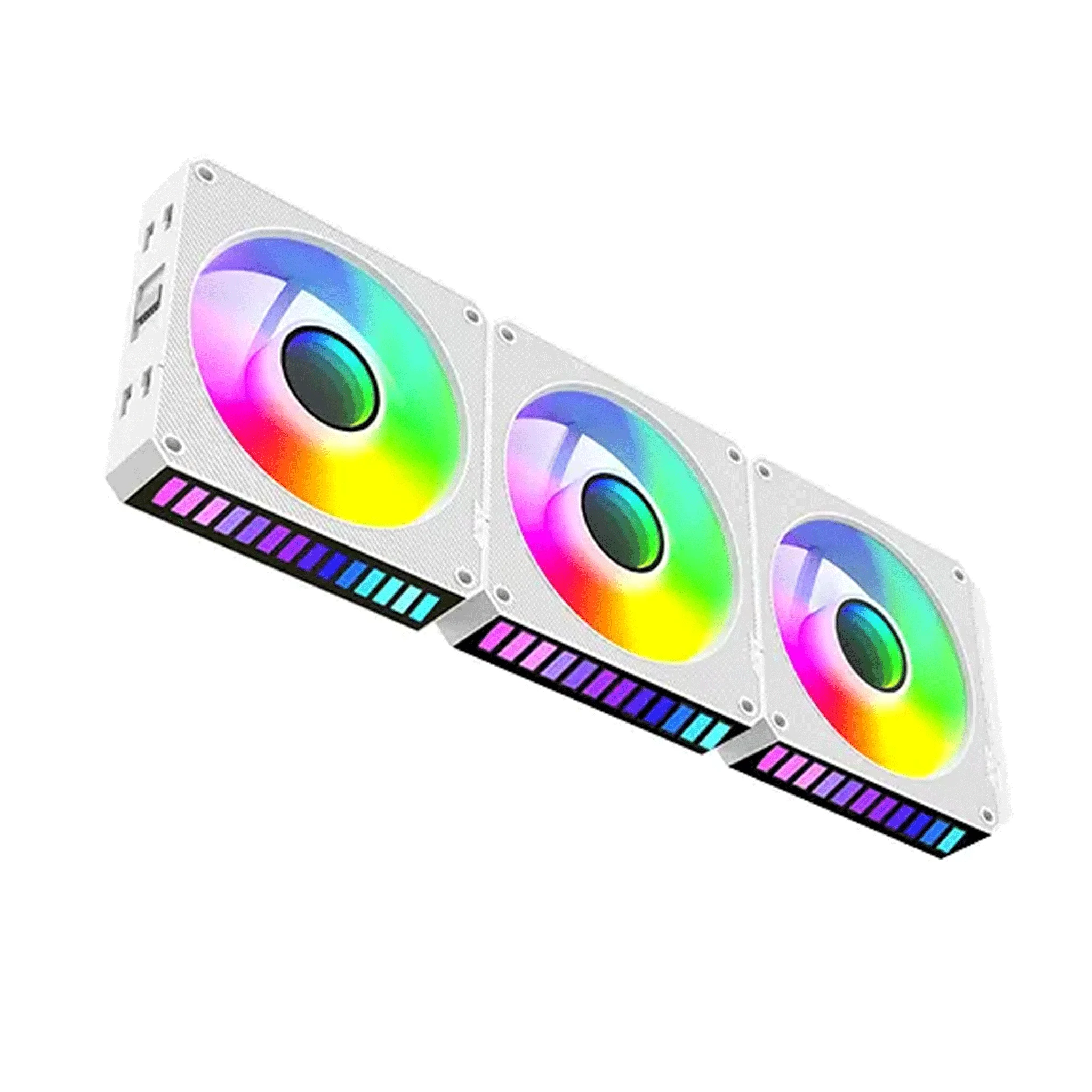 Ảnh tin Quạt tản nhiệt PC Leopard S1 | Kit 3 fan 120mm, ARGB, Trắng