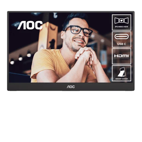Ảnh tin Màn hình Di động AOC 16T20 | 15.6 inch, FHD, 60Hz, IPS, Foldable Smart Cover
