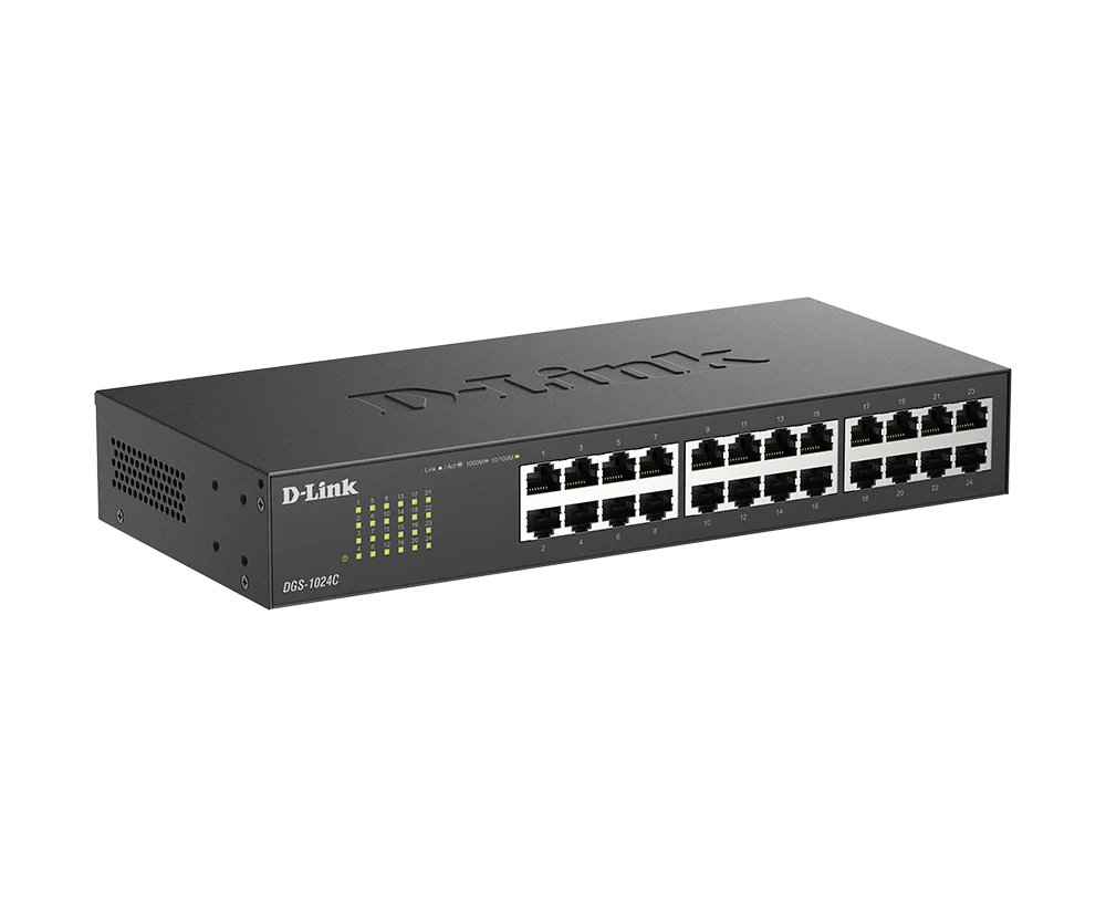 Ảnh tin Switch Dlink DGS-1024C 24-Port Gigabit - Thiết bị mạng không cần cấu hình, hỗ trợ 24 cổng Gigabit