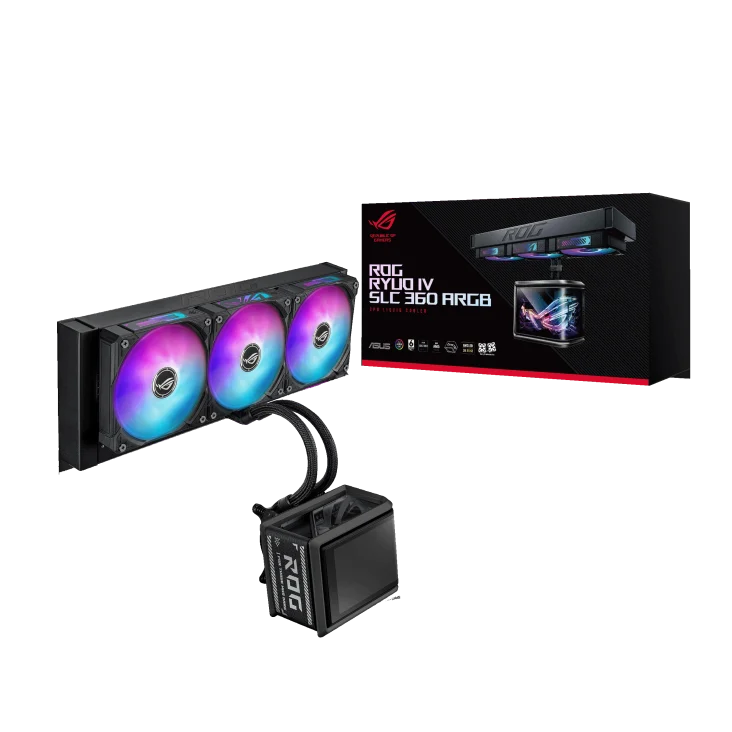 Ảnh tin Tản nhiệt nước ASUS ROG Ryuo IV SLC 360 | ARGB Display, Đen