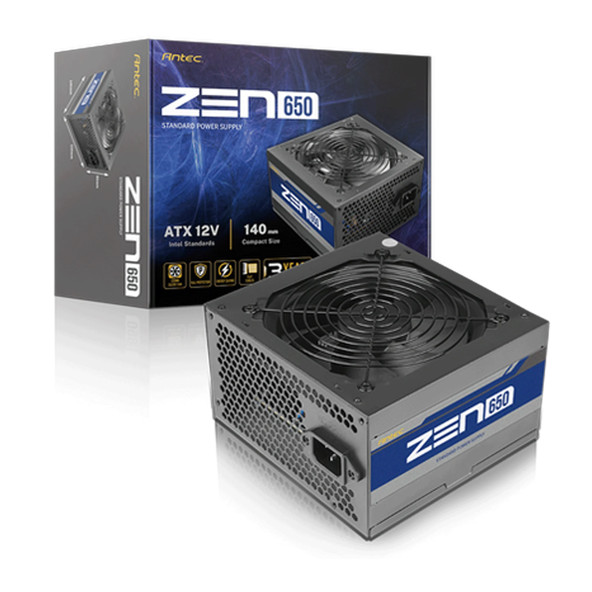 Ảnh tin Nguồn máy tính Antec Atom Zen 650W EC (230V Ac) - Đen | Non Modular, ATX