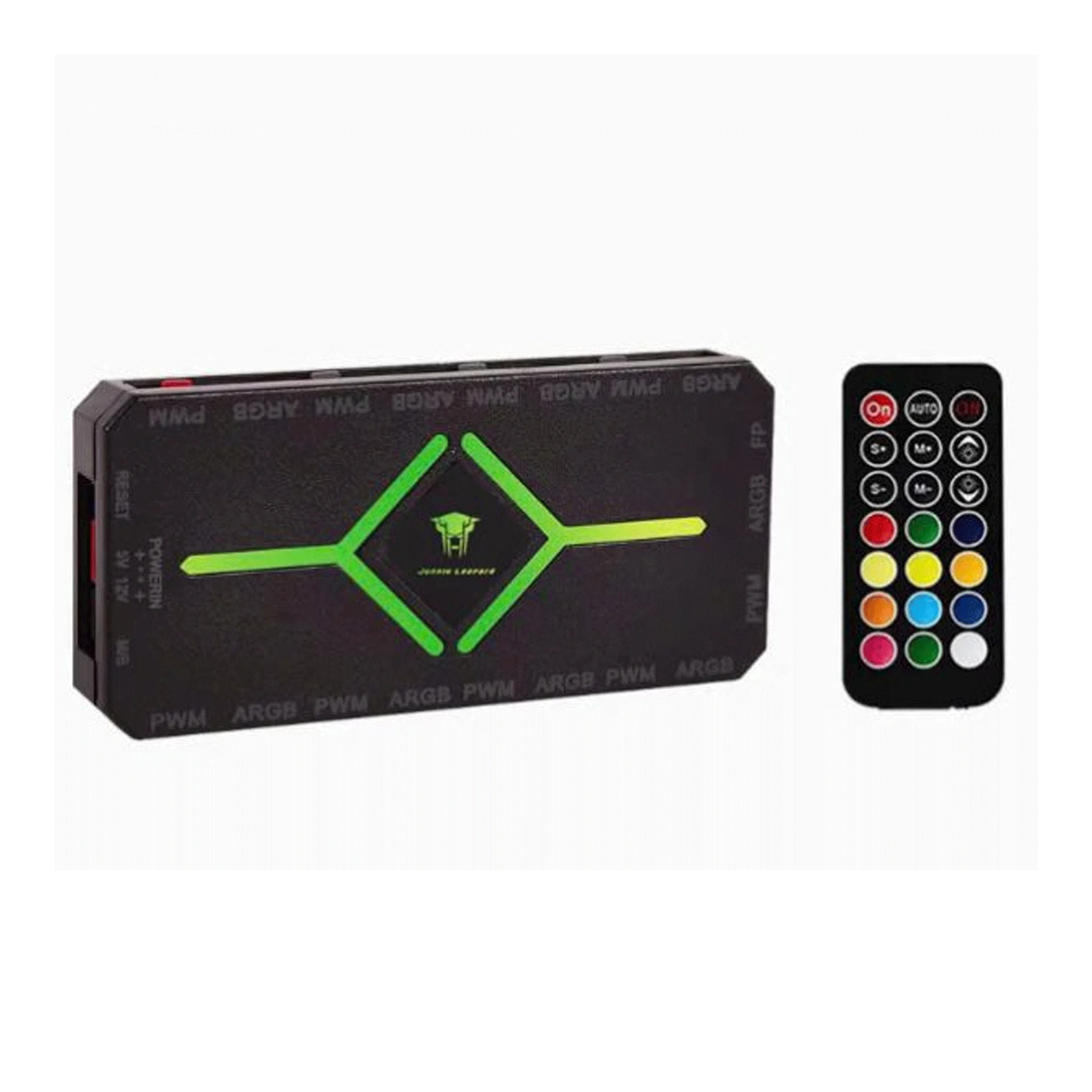 Ảnh tin Bộ hub kèm remote sync fan ARGB Leopard - Đen