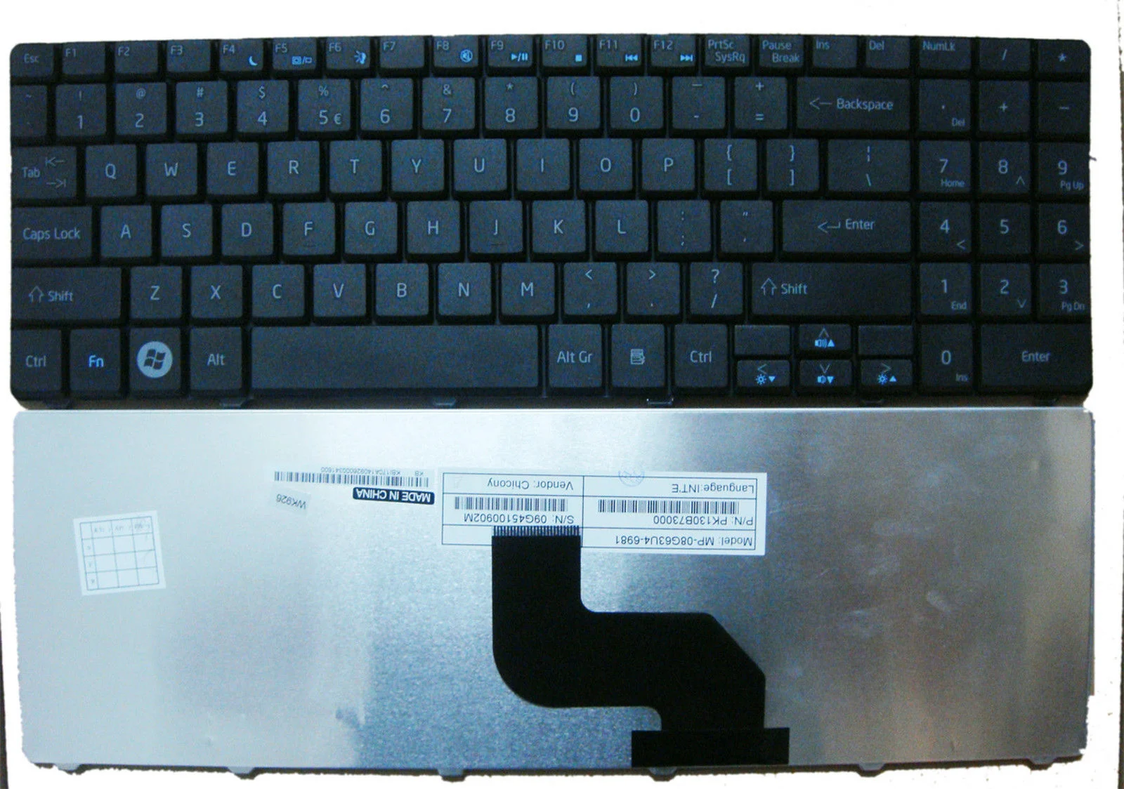Ảnh tin Bàn phím laptop Acer Gateway NV52, NV53, NV54, NV56, NV58, NV59, NV73, NV74, NV78, NV79, ID54
