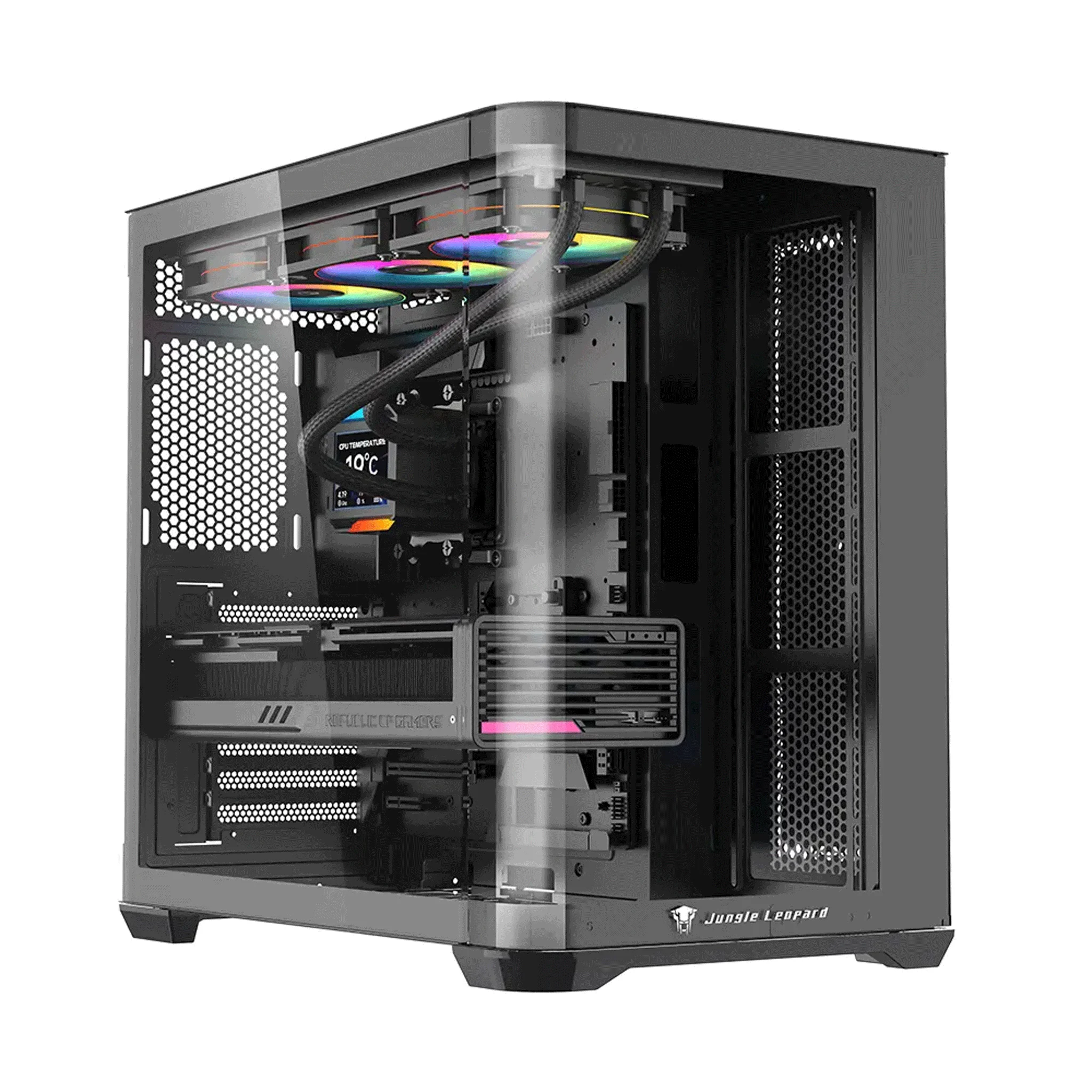 Ảnh tin Thùng máy Case Leopard AC-01 - Đen | Hồ cá, kính cong