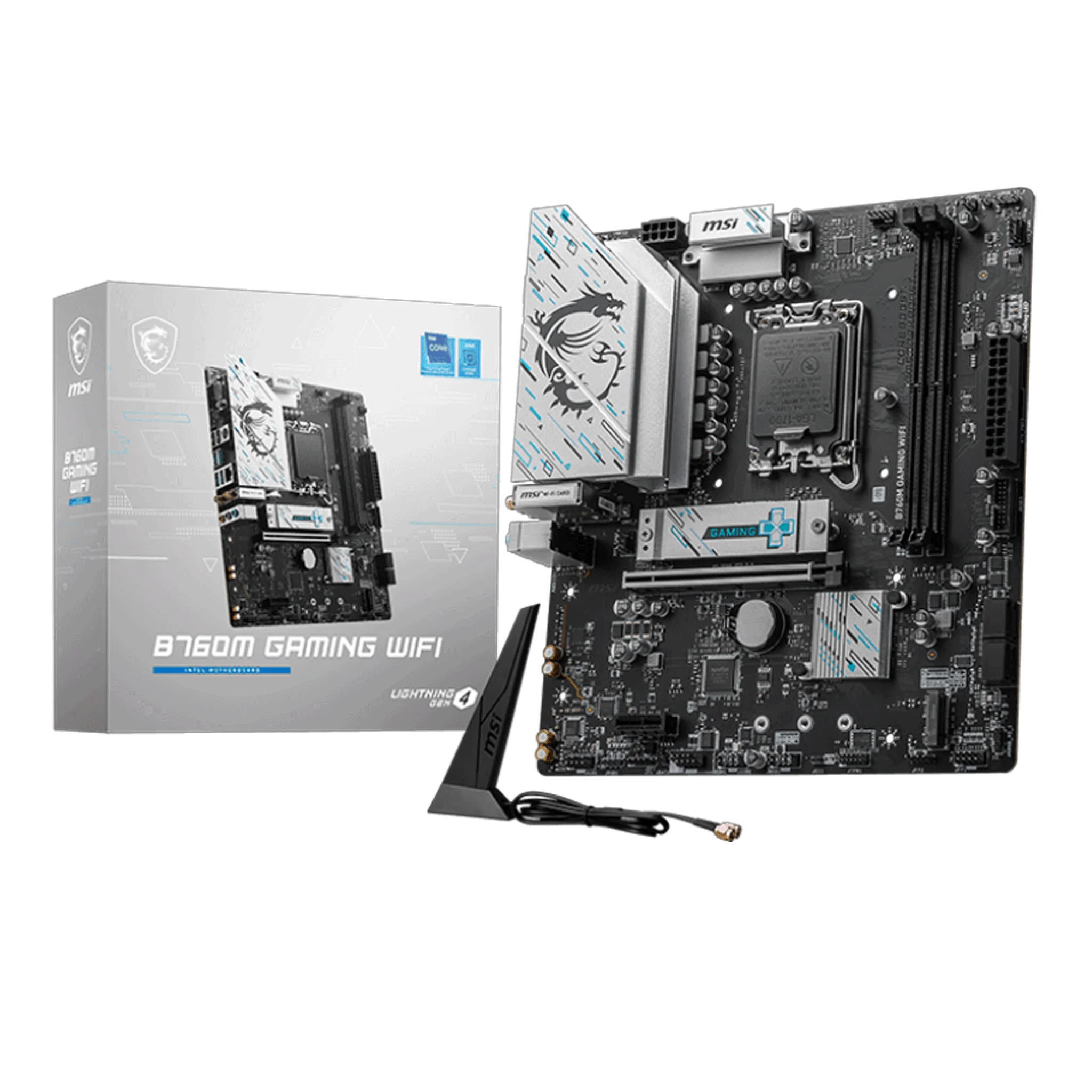 Ảnh tin Mainboard MSI B760M Gaming Wifi DDR5 | LGA 1700, mATX, 2 khe RAM