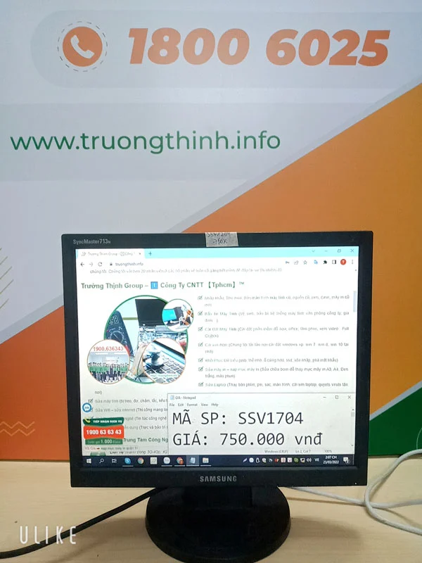 Ảnh tin Màn Hình Máy Tính 17 Inch Sam Sung Cũ Siêu Rẻ - SSV1704