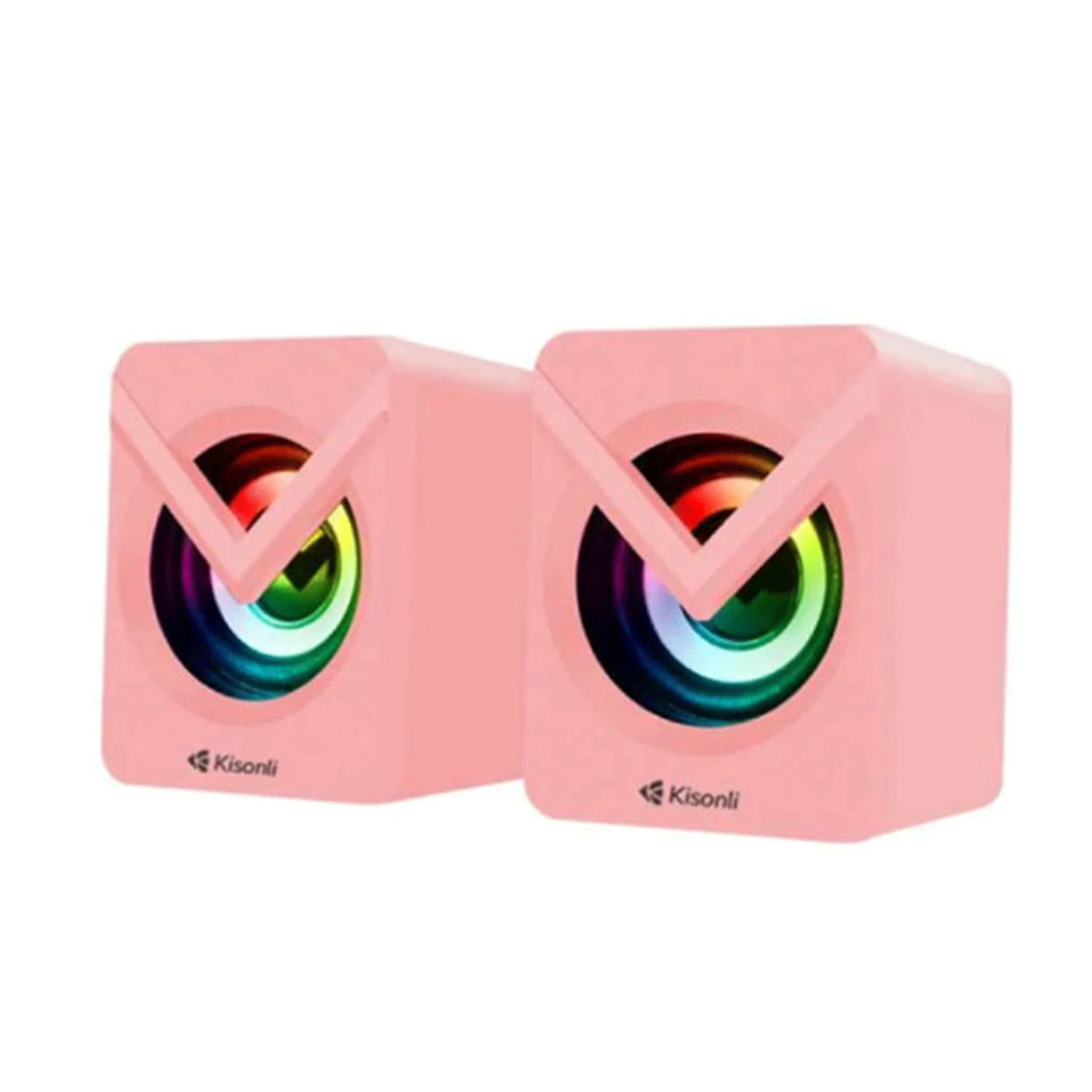 Ảnh tin Loa máy tính USB 2.0 Kisonli L-1040 - Pink