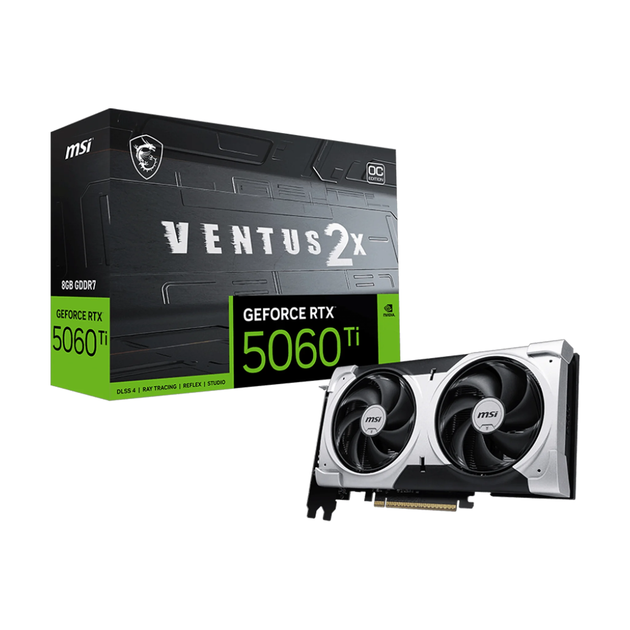 Ảnh tin Card màn hình NVIDIA GeForce RTX 5060 Ti MSI VENTUS 2X PLUS OC | 8GB GDDR7, 4608 CUDA, 600W