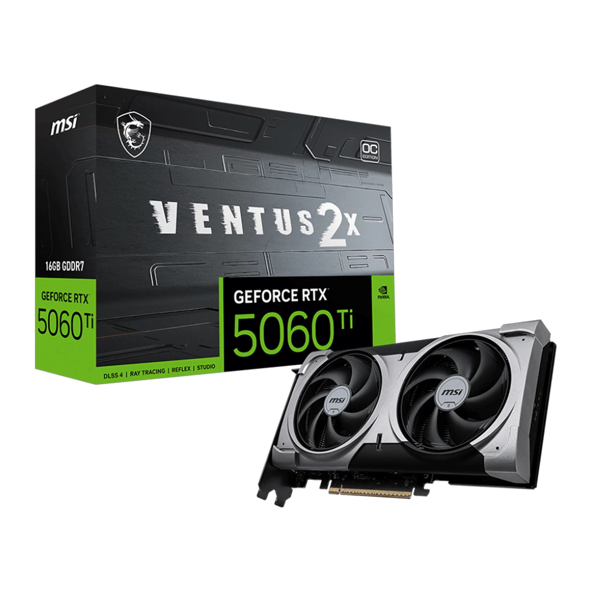 Ảnh tin Card màn hình NVIDIA GeForce RTX 5060 Ti MSI VENTUS 2X PLUS OC | 16GB GDDR7, 4608 CUDA, 600W