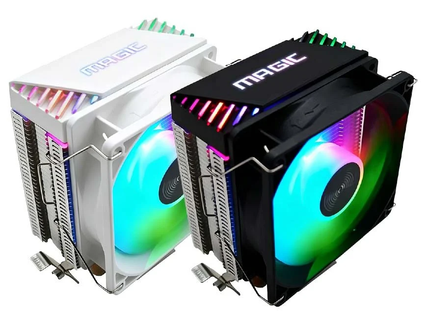 Ảnh tin Tản Nhiệt Khí CPU MAGIC ICE-200 – 2 Ống Đồng, Quạt 90mm, Đen/Trắng