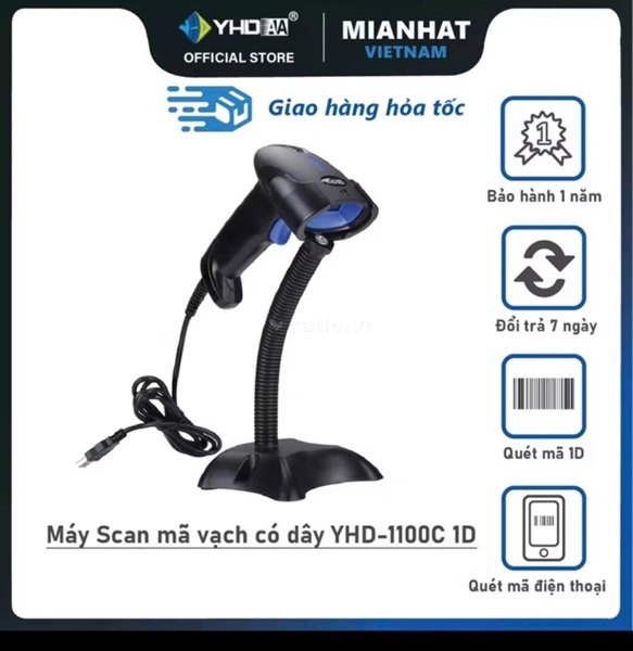Máy Scan mã vạch có dây YHD-1100C 1D – ảnh 1