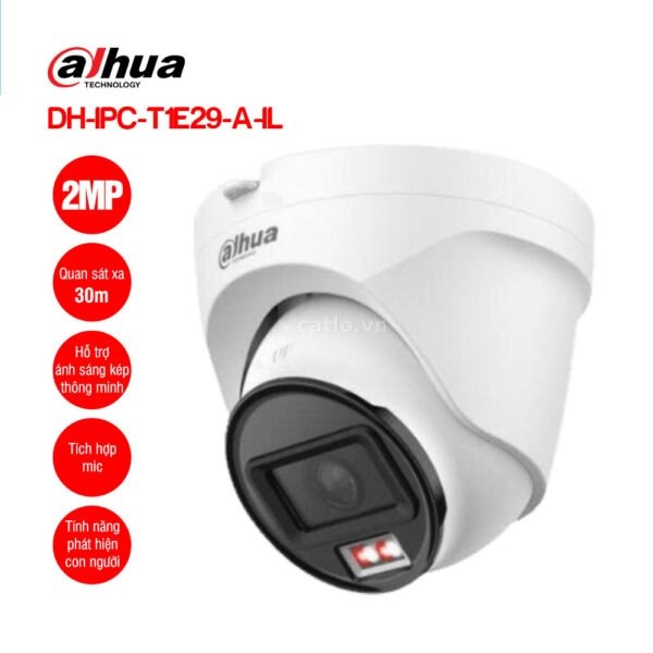 Camera IP 2MP Dome DAHUA DH-IPC-T1E29-A-IL – ảnh 1