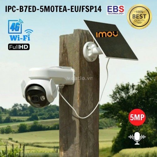 Camera IMOU AOV PT 4G IPC-B7ED-5M0TEA-EU/FSP14 5MP 3K Dùng Pin – ảnh 1