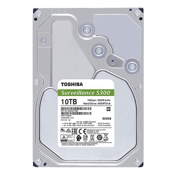 Ổ Cứng Camera Toshiba Surveillance S300 10TB SATA 7200RPM 256MB Cache 3.5" – ảnh 1