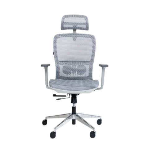 Ghế công thái học GAMI LUM2 | Xám, 150kg, Chân xoay, tay 3D, Lưng lưới – ảnh 1