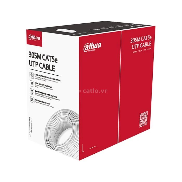 Dây cáp mạng UTP CAT.5E 305m DAHUA DH-PFM920I-5EUN-m (Vỏ màu Xám) – ảnh 1