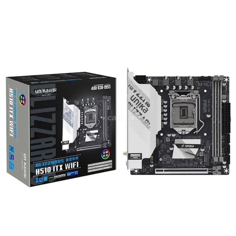 Mainboard Unika H510M.ITX DDR4 | LGA 1200, Mini-ITX, 2 khe RAM – ảnh 1