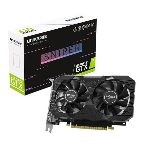 Card màn hình NVIDIA GeForce GTX 1650 Unika Super Sniper V2 | 4GB GDDR6, 896 CUDA, 300W – ảnh 1