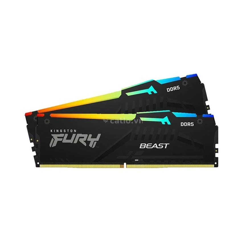 RAM PC Kingston Fury Beast 32GB RGB DDR5 | (2x16GB), 6000MHz, Intel/AMD KF560C36BBE2AK2-32WP – ảnh 1