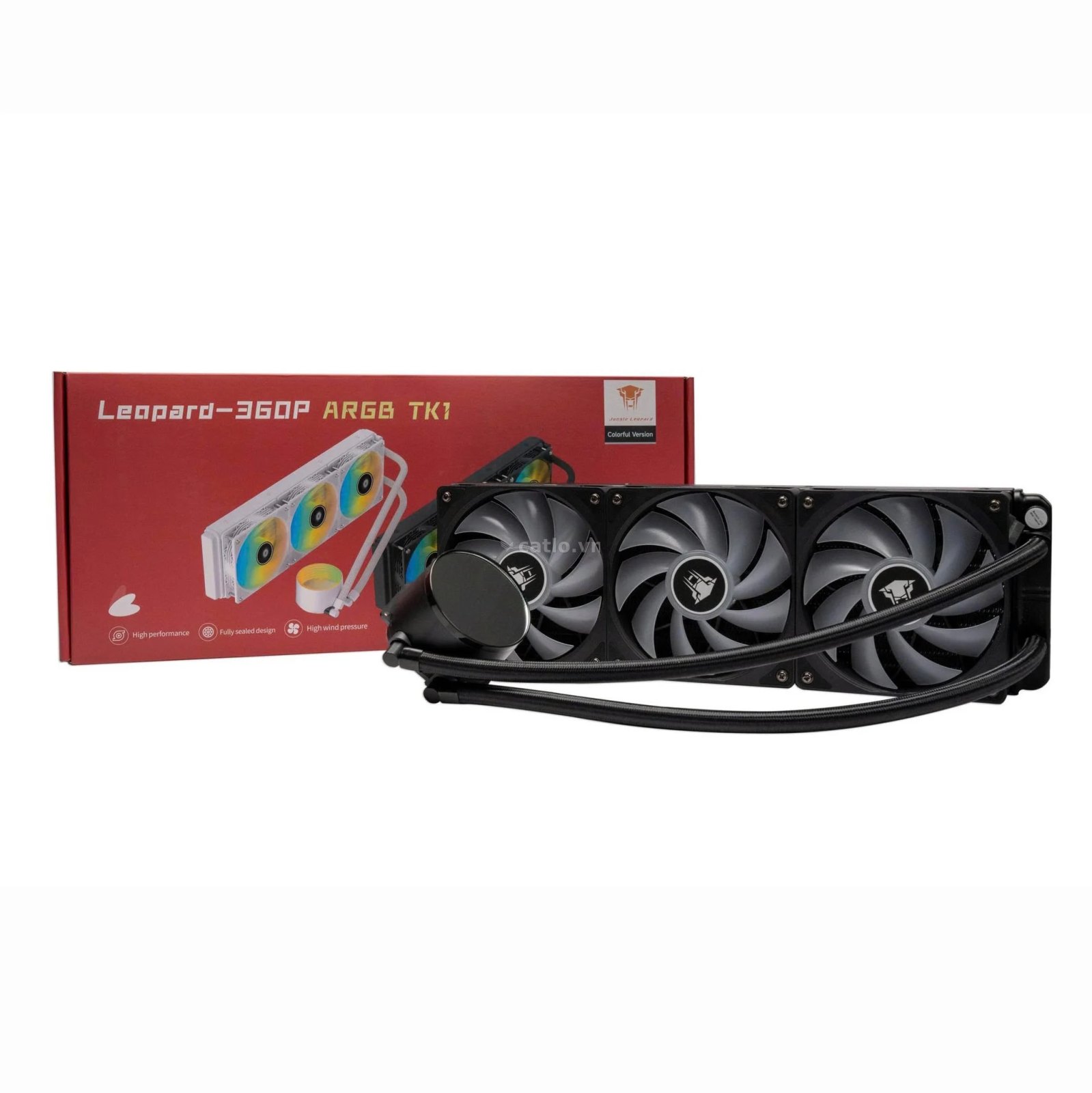 Tản nhiệt nước Leopard TK1 360 | ARGB, Đen – ảnh 1
