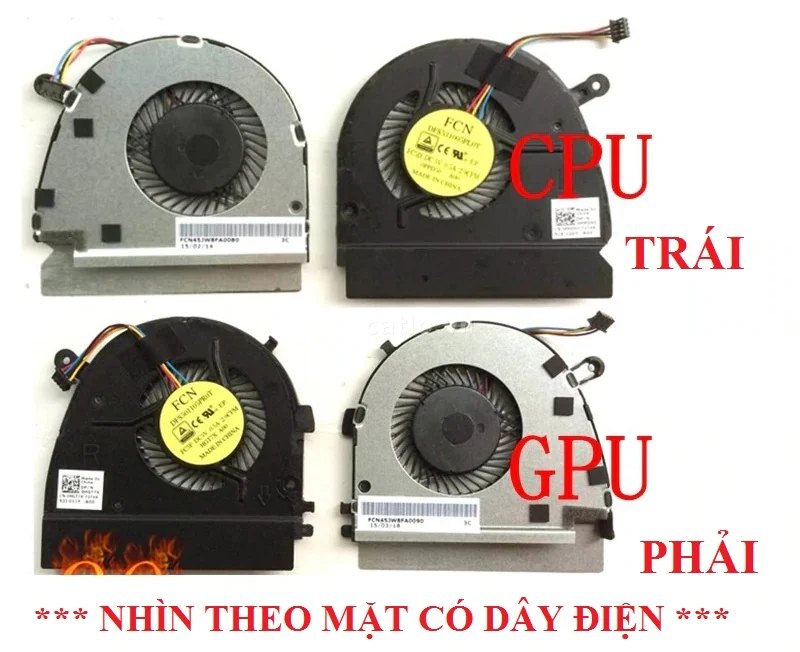 Quạt laptop Dell Vostro 5460 5470 5480, Inspiron 14z-3526 14-5439 [CPU] – ảnh 1
