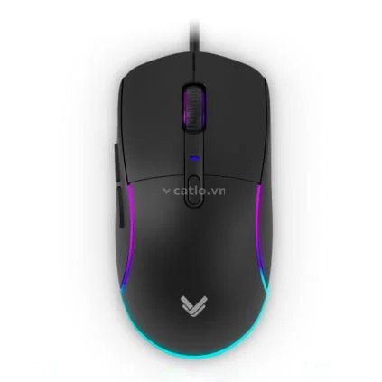 Chuột gaming VSP VM501 | Có dây, 7200 DPI, 115g, RGB, Đen – ảnh 1