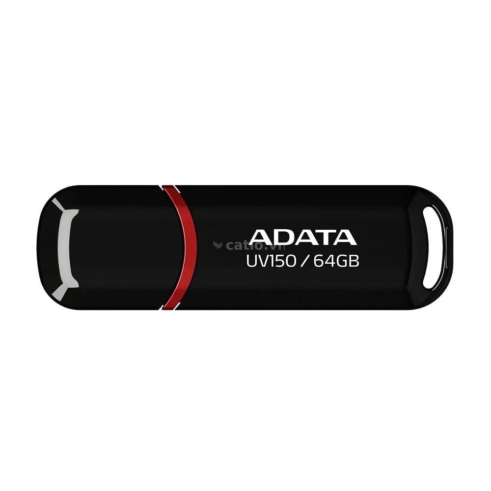 USB Adata 64GB | USB 3.2 Gen1, Plastic, R100, Đen (AUV150-64G-RBK) – ảnh 1