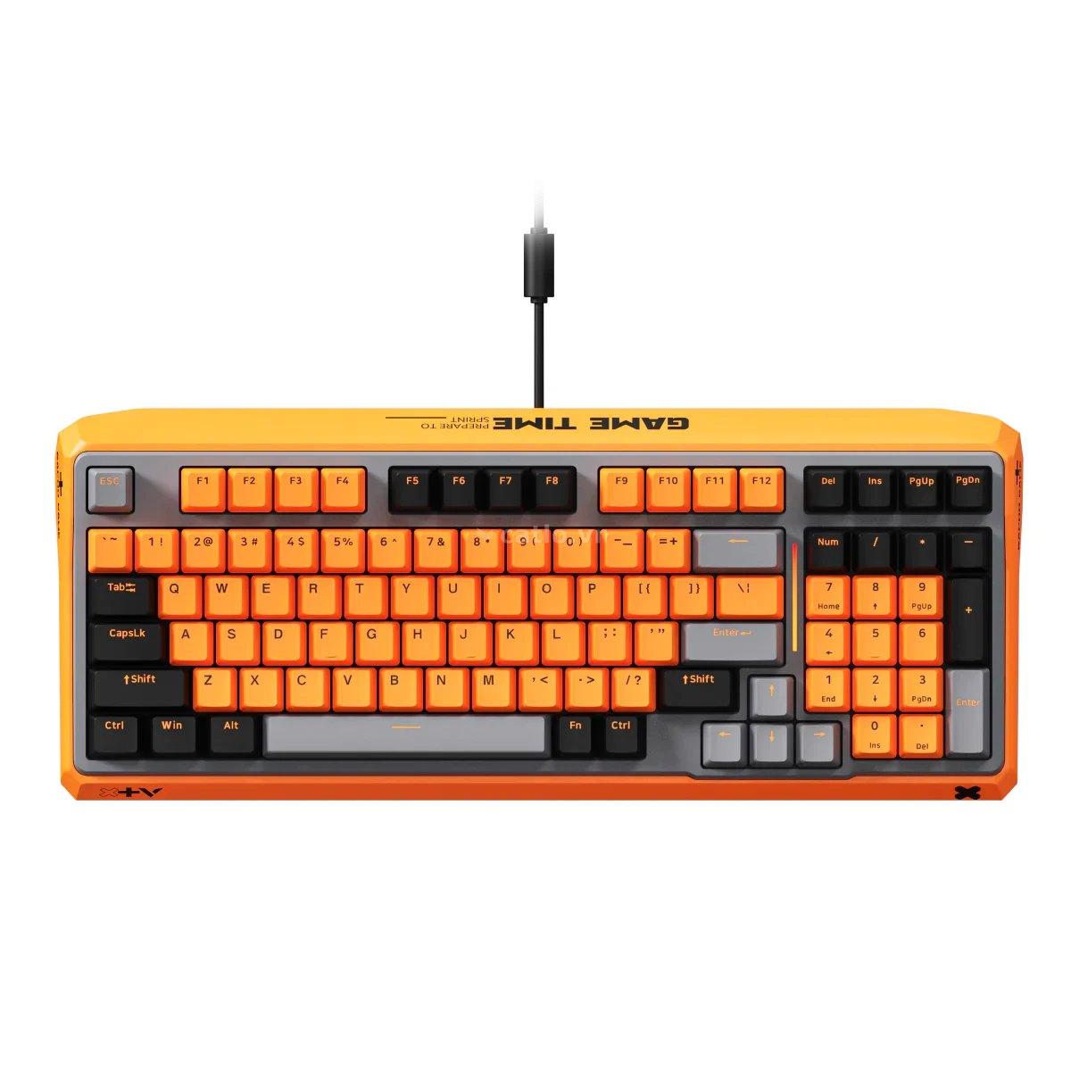 Bàn phím gaming Rapoo ESK750-98 | Orange Grey Black, Blue Switch – ảnh 1