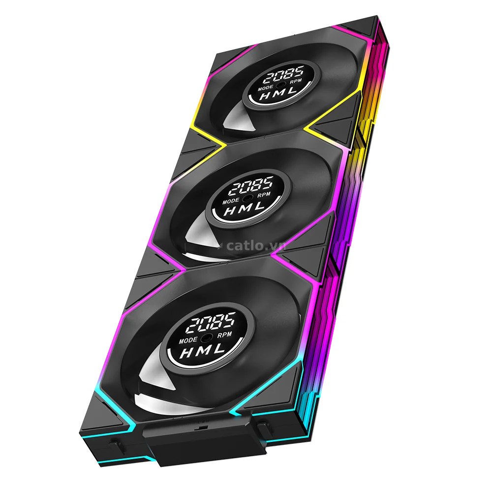 Quạt tản nhiệt PC Leopard Interstellar V4 | Kit 3 Fan 120mm, ARGB, Đen – ảnh 1